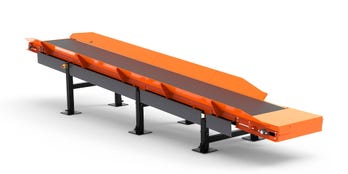 Lutande transportör