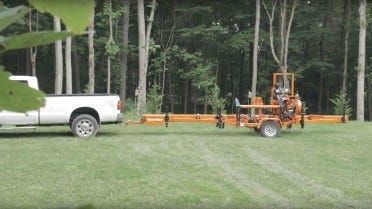 Wood-Mizer portable sawmill easy transport