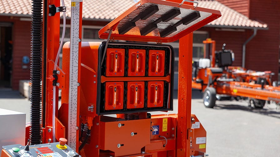 Batteries at Wood-Mizer LT15 sawmill