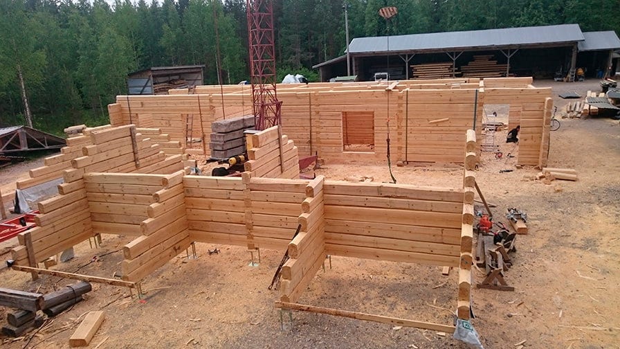 On the island, the sauna was re-erected and brought to perfection